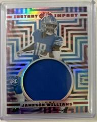 Jameson Williams [Red] #II-JW Football Cards 2022 Panini Illusions Instant Impact Prices