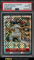 Albert Pujols [Xfractor] #25 Baseball Cards 2006 Bowman Chrome Prices