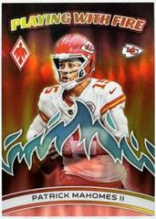 Patrick Mahomes II [Green] #PWF-8 Football Cards 2023 Panini Phoenix Playing with Fire Prices