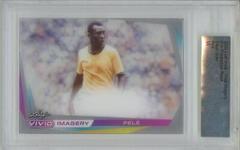Pele [Gray] Soccer Cards 2022 Leaf Vivid Imagery Prices