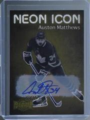 Auston Matthews [Autograph] #NI-5 Hockey Cards 2021 Skybox Metal Universe Neon Icon Prices