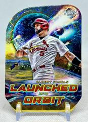 Albert Pujols [Gold Interstellar] Baseball Cards 2023 Topps Cosmic Chrome Launched Into Orbit Prices