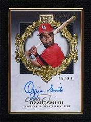 Ozzie Smith #HAFA-OSM Baseball Cards 2022 Topps Gilded Collection Gold Framed Hall of Famer Autographs Prices