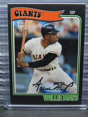 Willie Mays [Black] Baseball Cards 2023 Topps Brooklyn Collection Prices