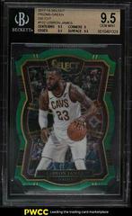 LeBron James [Die Cut Green Prizm] #122 Basketball Cards 2017 Panini Select Prices