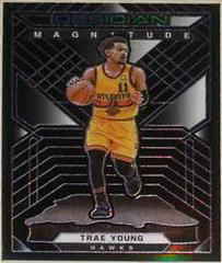 Trae Young [Purple] #1 Basketball Cards 2021 Panini Obsidian Magnitude Prices