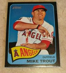 Mike Trout [Black Border] #250 Baseball Cards 2014 Topps Heritage Prices