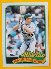 Mark McGwire #70 Baseball Cards 1989 Topps Tiffany Prices