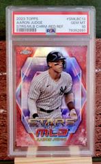 Aaron Judge [Red] Baseball Cards 2023 Topps Stars of MLB Chrome Prices