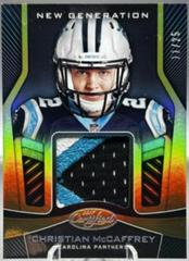 Christian McCaffrey [Mirror Gold] #NG-CM Football Cards 2017 Panini Certified New Generation Jersey Prices