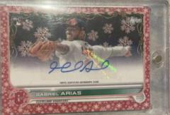 Gabriel Arias [Red Metallic] #WHA-GA Baseball Cards 2022 Topps Holiday Autographs Prices