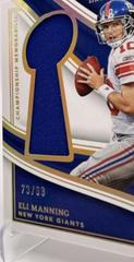Eli Manning #16 Football Cards 2023 Panini Immaculate Championship Memorabilia Prices