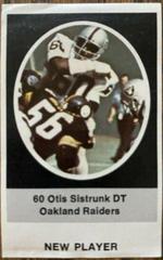 Otis Sistrunk Football Cards 1972 Sunoco Stamps Update Prices