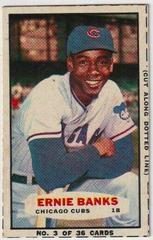 Ernie Banks [Hand Cut] Baseball Cards 1963 Bazooka Prices