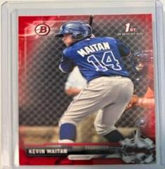 Kevin Maitan [Red] Baseball Cards 2017 Bowman Prospects Prices