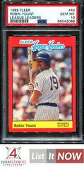 Robin Yount Baseball Cards 1989 Fleer League Leaders Prices