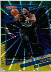 Joel Embiid [Green and Yellow Laser] Basketball Cards 2021 Panini Donruss Prices