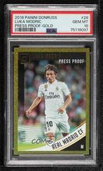 Luka Modric [Press Proof Gold] Soccer Cards 2018 Panini Donruss Prices