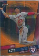 Juan Soto [Orange Refractor] #67 Baseball Cards 2019 Topps Finest Prices