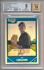 Tim Lincecum [Refractor Autograph] Baseball Cards 2007 Bowman Chrome Prospects Prices