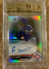 Eloy Jimenez [Chrome Refractor] Baseball Cards 2017 Bowman Prospect Autographs Prices