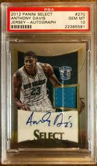 Anthony Davis [Jersey Autograph] #270 Basketball Cards 2012 Panini Select Prices