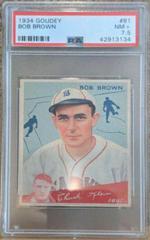 Bob Brown #81 Baseball Cards 1934 Goudey Prices