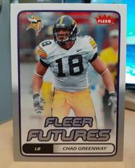 Chad Greenway [Silver] Football Cards 2006 Fleer Prices