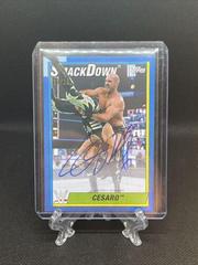 Cesaro [Blue] Wrestling Cards 2021 Topps Heritage WWE Autographs Prices