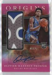 Olivier-Maxence Prosper [Pink] #12 Basketball Cards 2023 Panini Origins Rookie Jersey Autograph Prices