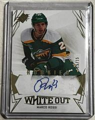Marco Rossi [Gold] Hockey Cards 2022 SPx White Out Rookie Autographs Prices