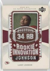 Larry Johnson #138 Football Cards 2003 Upper Deck Patch Collection Prices
