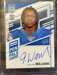 Jameson Williams [Blue Ink] #PP-JW Football Cards 2022 Panini Donruss Elite Pen Pals Autographs Prices