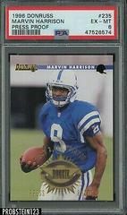 Marvin Harrison [Press Proof] #235 Football Cards 1996 Panini Donruss Prices