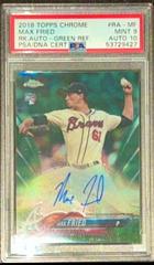 Max Fried [Green Refractor] #RA-MF Baseball Cards 2018 Topps Chrome Rookie Autograph Prices