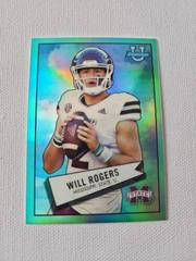 Will Rogers [Aqua] #52BF-10 Football Cards 2022 Bowman Chrome University 1952 Prices