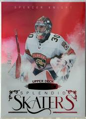 Spencer Knight [Red] Hockey Cards 2022 Upper Deck Stature Splendid Skaters Prices