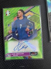 Jack Grealish [Neon Green Wave Refractor] #BCA-JG Soccer Cards 2023 Topps Finest Road to UEFA EURO Autograph Prices