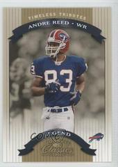 Andre Reed [Timeless Tributes] #140 Football Cards 2002 Panini Donruss Classics Prices