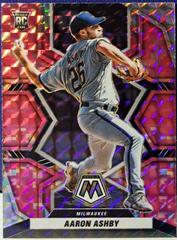 Aaron Ashby [Pink Fluorescent] #231 Baseball Cards 2022 Panini Mosaic Prices