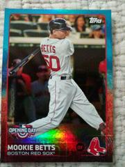 Mookie Betts [Blue] #118 Baseball Cards 2015 Topps Opening Day Prices