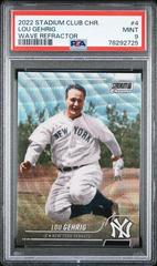 Lou Gehrig [Wave] #4 Baseball Cards 2022 Stadium Club Chrome Prices