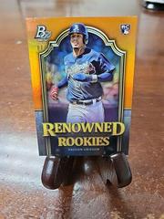 Vaughn Grissom [Orange] Baseball Cards 2023 Bowman Platinum Renowned Rookies Prices