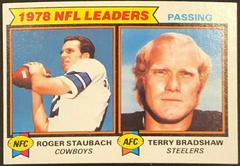Roger Staubach, Terry Bradshaw [Passing Leaders] Football Cards 1979 Topps Prices