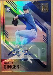 Brady Singer [Autographs Gold] Baseball Cards 2021 Panini Chronicles Elite Prices