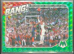 Damian Lillard [Green Fluorescent] #3 Basketball Cards 2020 Panini Mosaic Bang Prices