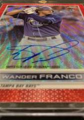 Wander Franco [Red Wave] #RA-WF Baseball Cards 2022 Topps Chrome Rookie Autographs Prices