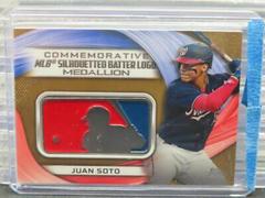 Juan Soto [Gold] #MLBL-JS Baseball Cards 2022 Topps MLB Logo Medallion Relics Prices