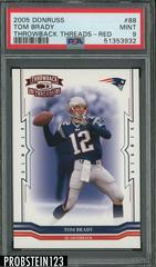 Tom Brady [Red] #88 Football Cards 2005 Panini Donruss Throwback Threads Prices