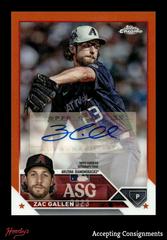Zac Gallen [Orange] #ASGA-ZG Baseball Cards 2023 Topps Chrome Update All Star Game Autographs Prices